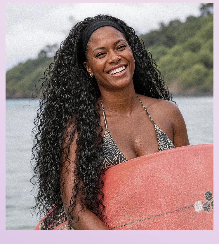 Beginner Friendly Water-Wave Wet and Wavy Headband Wig with Integrated Cooling Silk Headband, Effortless Wet-to-Dry Transformation (Get 2 Free Headbands)
