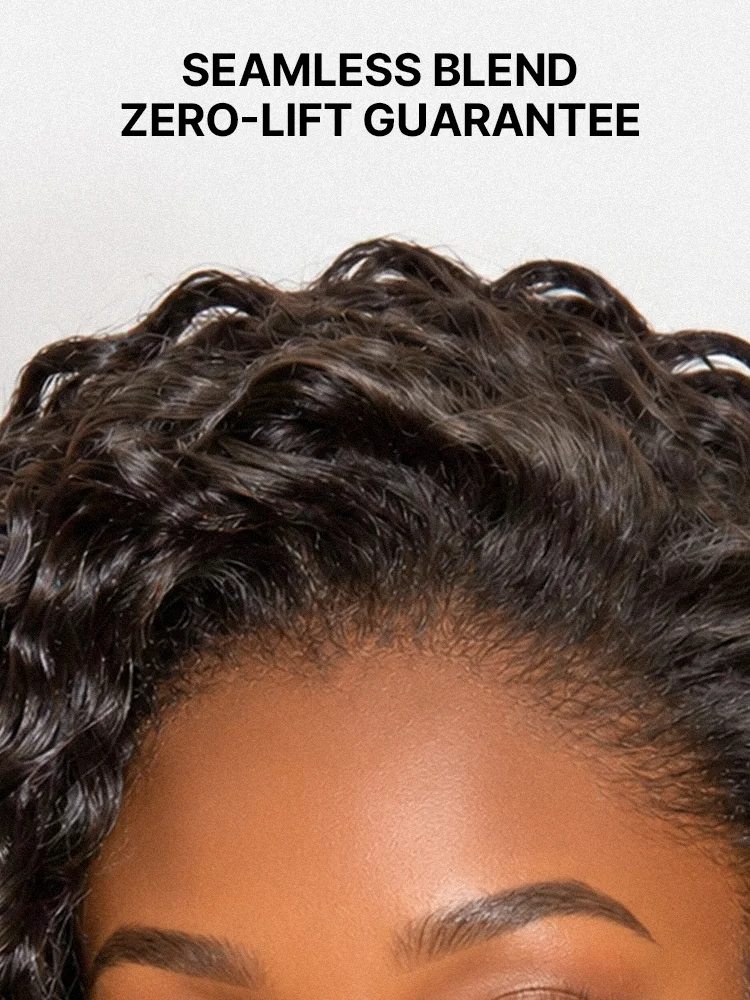 Fluffy & Full 250% Density Water Wave Glueless Half Wig Flexi-Fit Drawstring