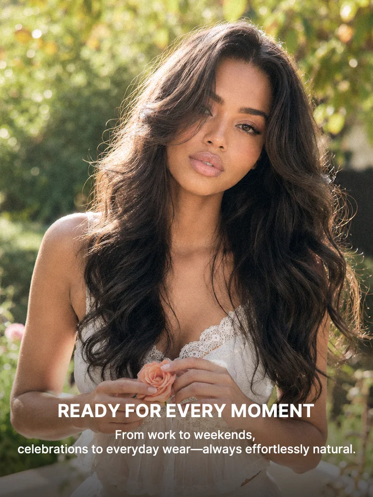 All-Day Comfort™ Wig 180% / 250% Density Kinky Body Wave / Layered Light Kinky Straight PartingMax Glueless 7x6 Closure HD Lace Wig Pre-Cut Lace-46