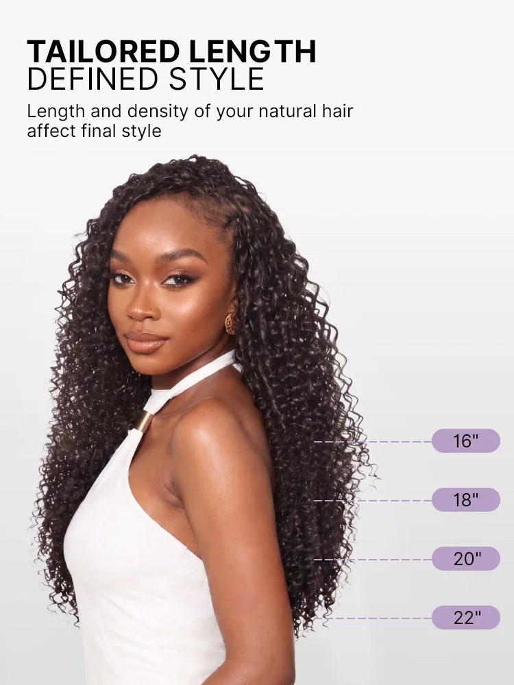Miracle Knots Crochet Hair Burmese Curly | Wet and Wavy Water Wave | Kinky Straight for Boho Braids | Crochet Weaves | Fulani Braids | Twists Pre-Separated Lightweight Full & Soft Pre-Looped Human Hair Extensions Protective Style-88
