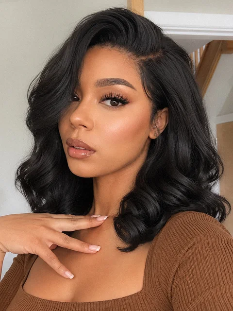 All-Day Comfort 250% Density Glueless 7x6 Closure HD Lace Loose Body Wave Short Wig Pre-Cut Lace-22