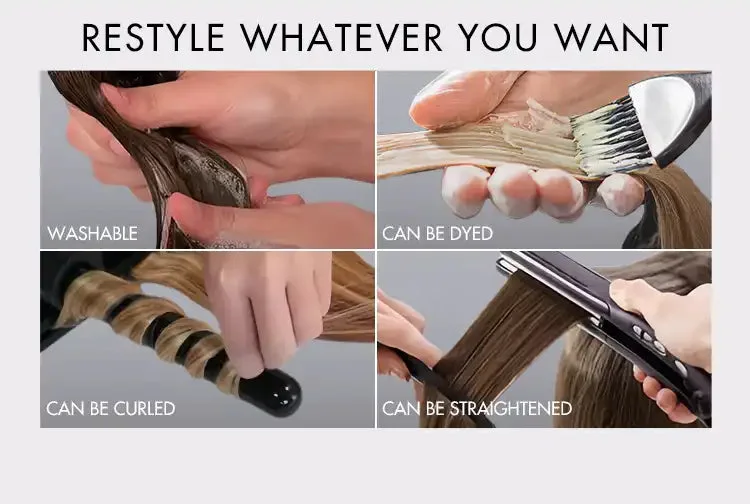 clip in hair extension can be restyle
