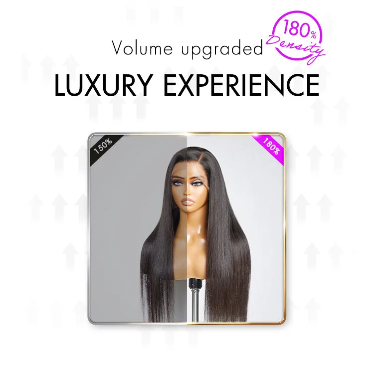 180% Density | Glueless 13x4 Frontal Lace Long Wig 100% Human Hair