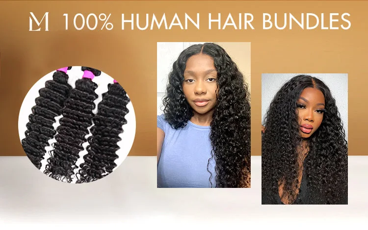 1pc Deep Wave 100% Virgin Human Hair Bundle-06