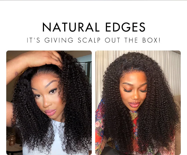 Go Natural Ease | Kinky Curly Full Hair Glueless 5x5 Closure Lace Long Curly Wig Ready to Go-01