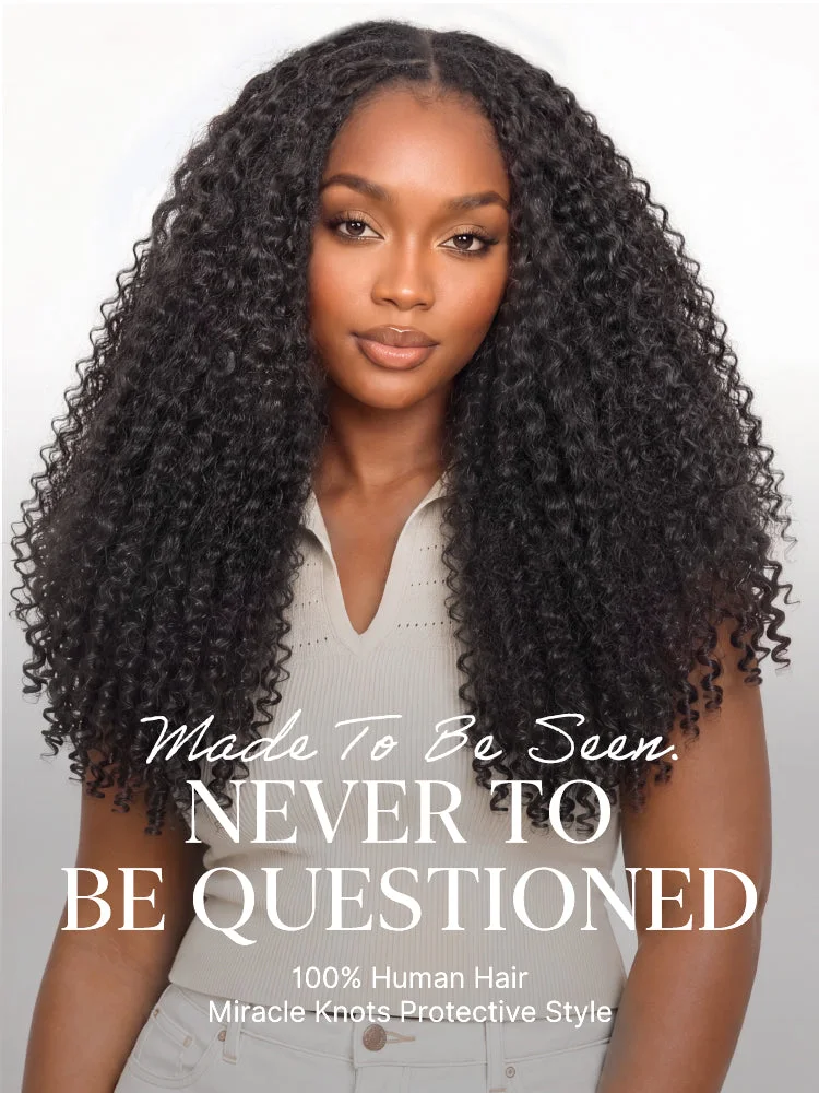 Miracle Knots Crochet Hair Burmese Curly for Boho Braids | Crochet Weaves | Fulani Braids | Twists Pre-Separated Lightweight Full & Soft Pre-Looped Human Hair Extensions Protective Style-42