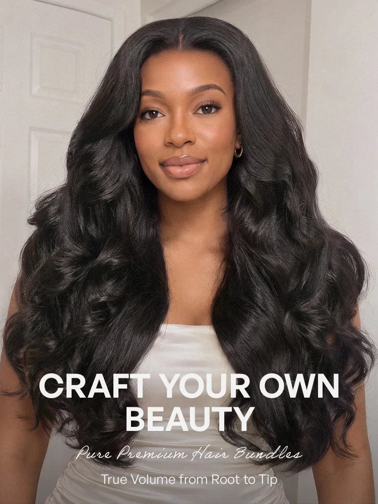 3pcs Body Wave / Water Wave / Deep Wave / Yaki Straight / Silky Straight 100% Virgin Human Hair Bundles-57