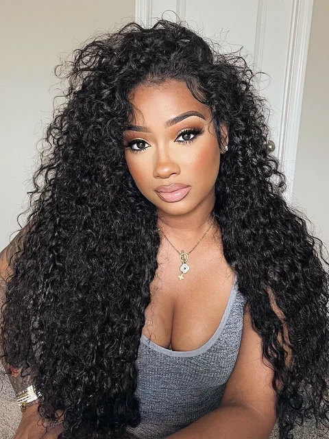 Too Easy Texture 3-In-1 half wig with water wave water, glueless flexi-fit drawstring, 180% density,