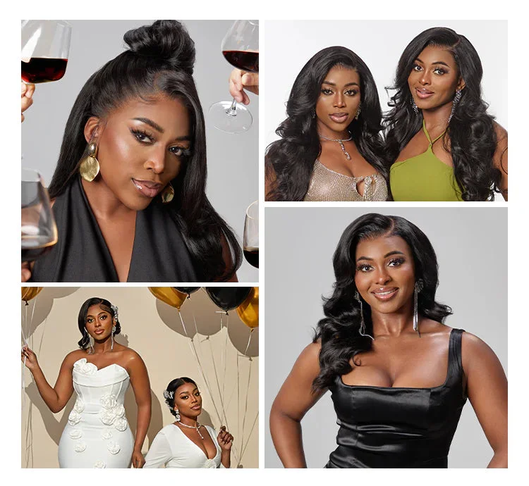 NatureMAX™ 200% Density Loose Wave Glueless 13x6 HD Lace Front Wig Human Hair Pre-Cut Lace Flexi-Fit Drawstring Cap-120