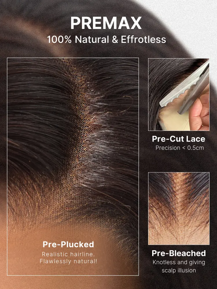 180% Density Sleek Short Bob Minimalist HD Lace Wig Pre-cut Lace All-Day Comfort Cap