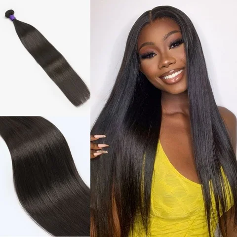 upgraded Brazilian human hair bundle, straight or body wave, 100% virgin Brazilian hair, natural and full appearance