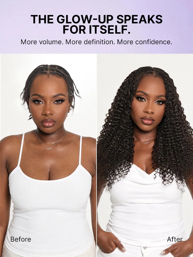 Miracle Knots Crochet Hair Burmese Curly | Wet and Wavy Water Wave | Kinky Straight for Boho Braids | Crochet Weaves | Fulani Braids | Twists Pre-Separated Lightweight Full & Soft Pre-Looped Human Hair Extensions Protective Style-83