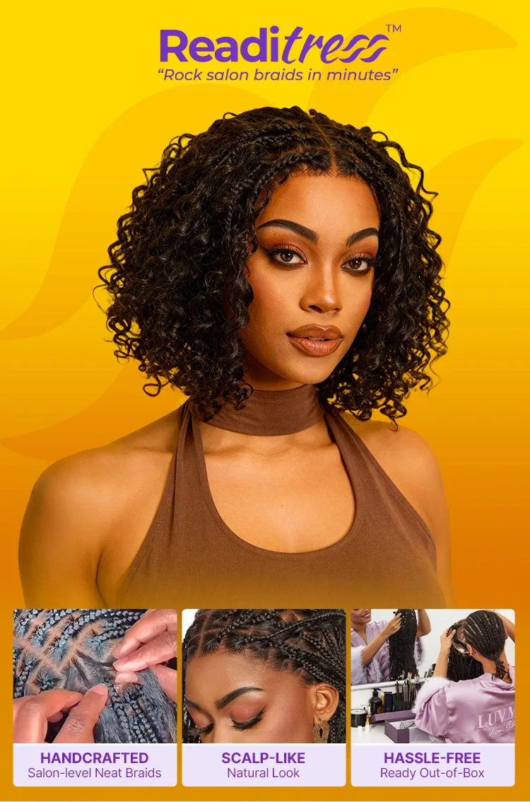 New Customers Only | Boho Braids Deep Curly Glueless 5x5 Closure Lace with Braided Top Human Hair Wig Pre-Cut Lace-26