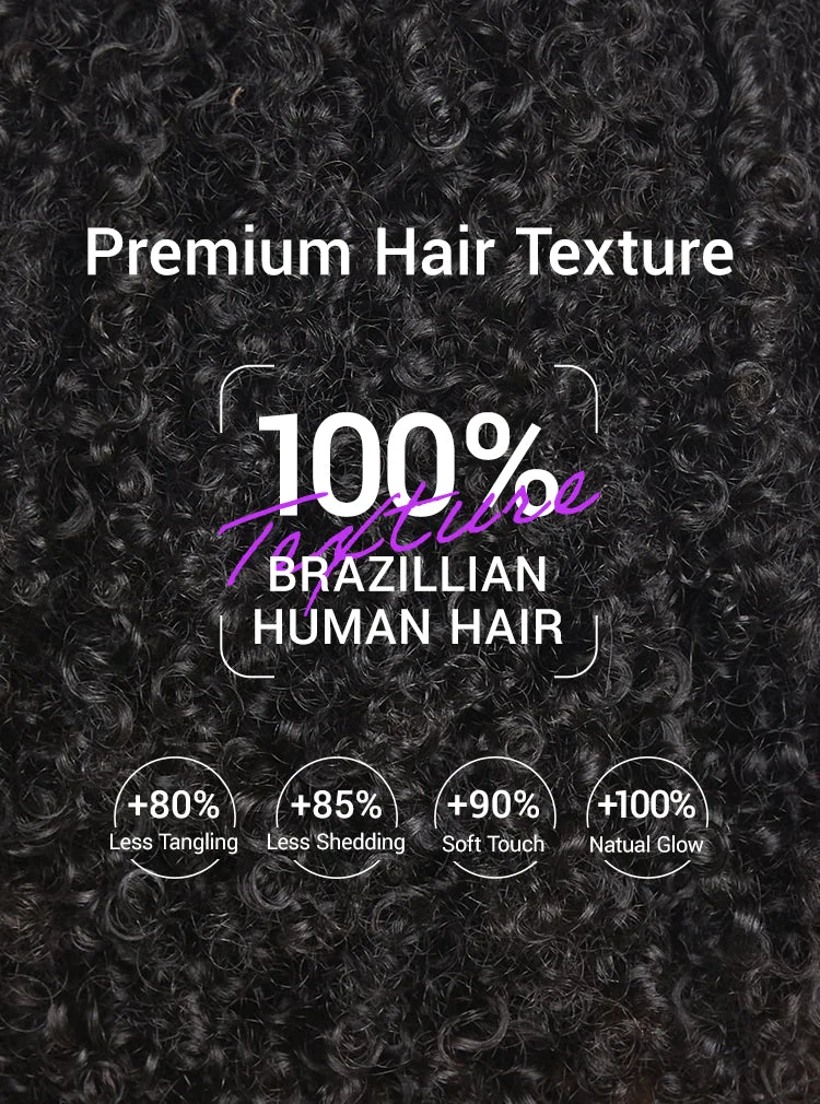 Coily Curly 5x5 Closure HD Lace Glueless Pre-Cut Wig with Breathable Cap-30