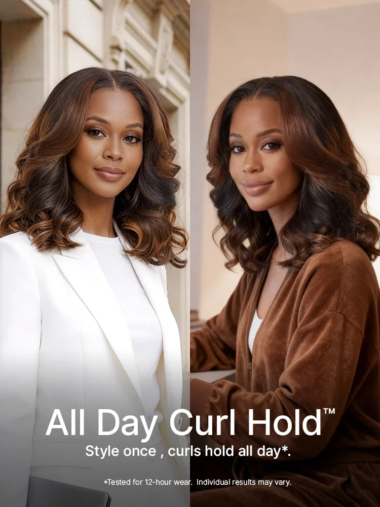 All-Day Curl Hold Premier Grade Hair Ombre Brown Body Wave CuticleAlign PartingMax Glueless 7x6 HD Lace Wig Pre-Cut Lace-13