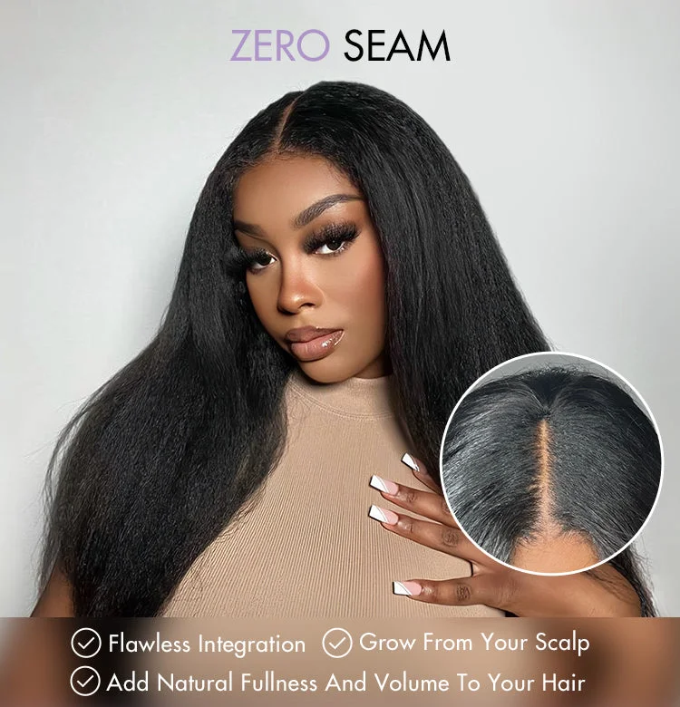 Silky Straight U Part Quick & Easy Affordable 100% Human Hair Wig-10
