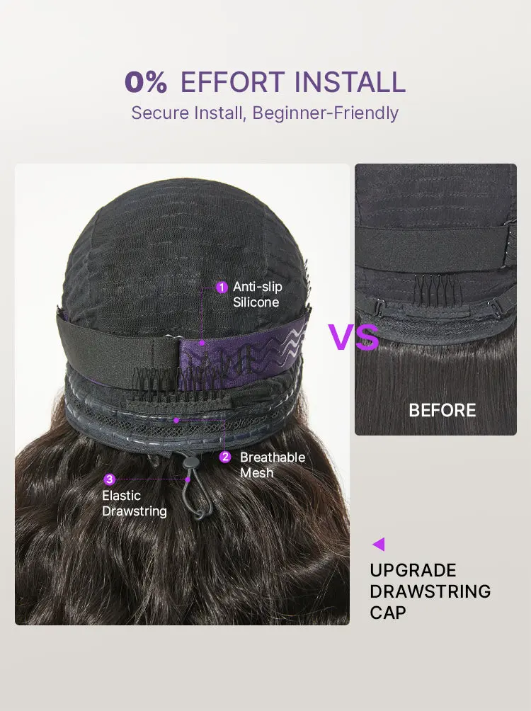All-Day Curl Hold™ Premier Grade Hair 250% Density Loose Wave SilkShield™ Glueless 13x4 HD Lace Front Wig Pre-Cut Lace Flexi-Fit Drawstring Cap-24