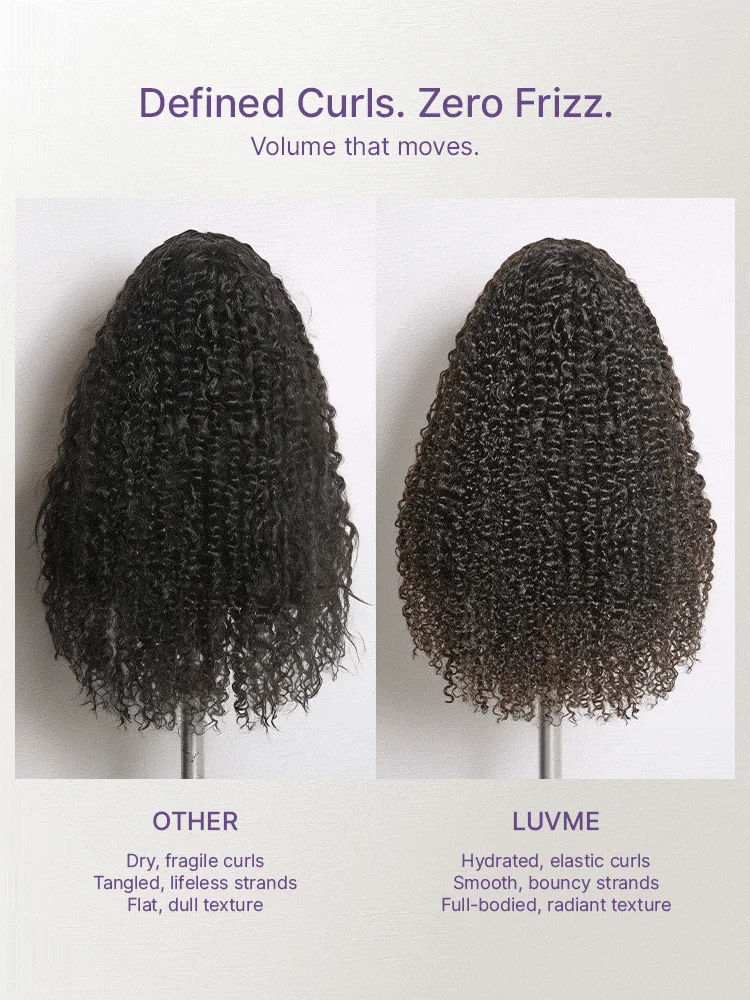 True Scalp Burmese Curly V Part Glueless Human Hair Wig Flexi-Fit Drawstring-14