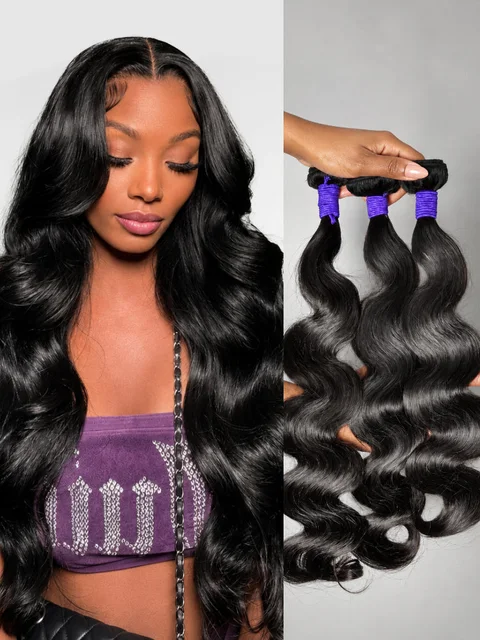 3pcs Body Wave / Water Wave / Deep Wave / Yaki Straight / Silky Straight 100% Virgin Human Hair Bundles-75