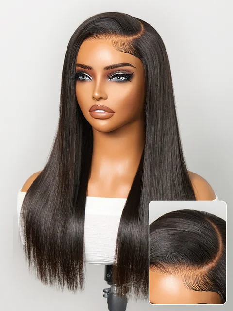 US Only | All-Day Comfort™ Wig 180% / 250% Density Bone Straight with Baby Hair PartingMax Glueless 7x6 Closure HD Lace Wig Pre-Cut Lace-136