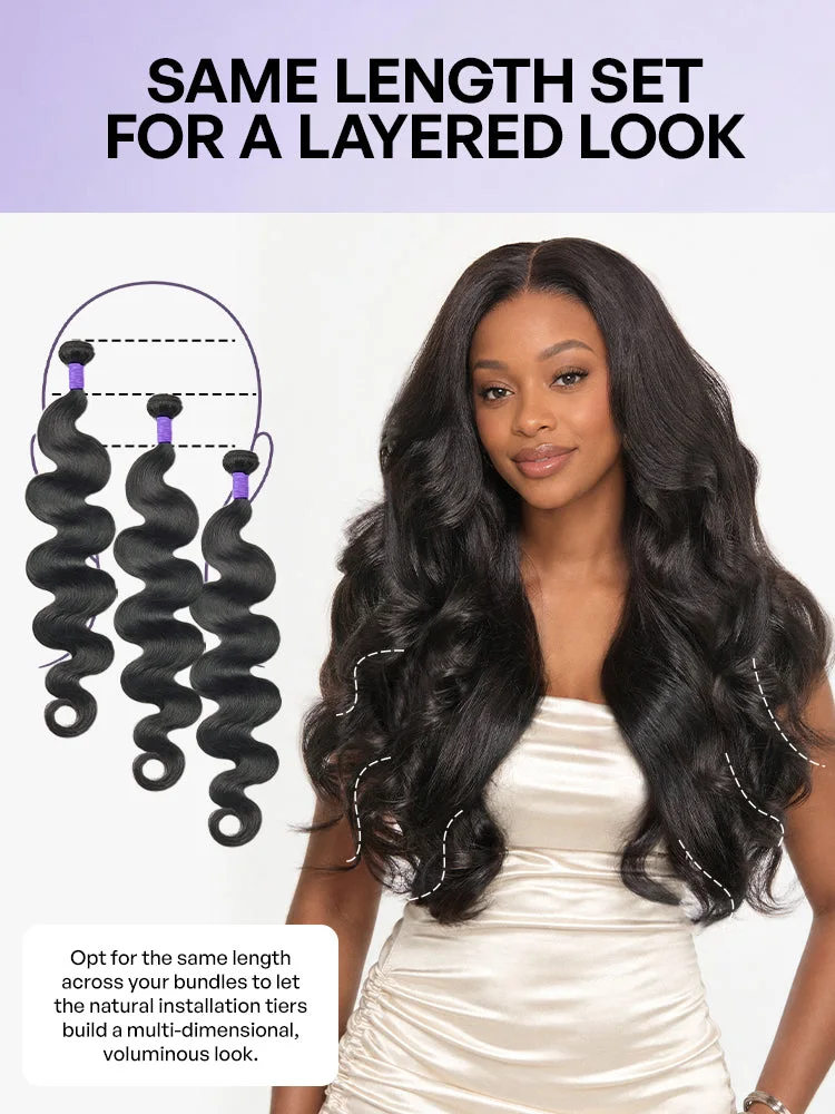 3pcs Body Wave / Water Wave / Deep Wave / Yaki Straight / Silky Straight 100% Virgin Human Hair Bundles-62