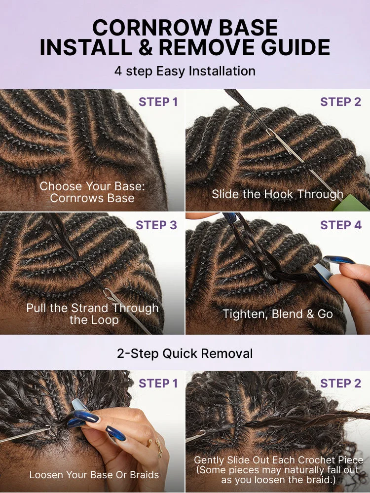 Miracle Knots Crochet Hair Messy Curly for Boho Braids | Crochet Weaves | Fulani Braids | Twists Pre-Separated Lightweight Full & Soft Pre-Looped Human Hair Extensions Protective Style-30